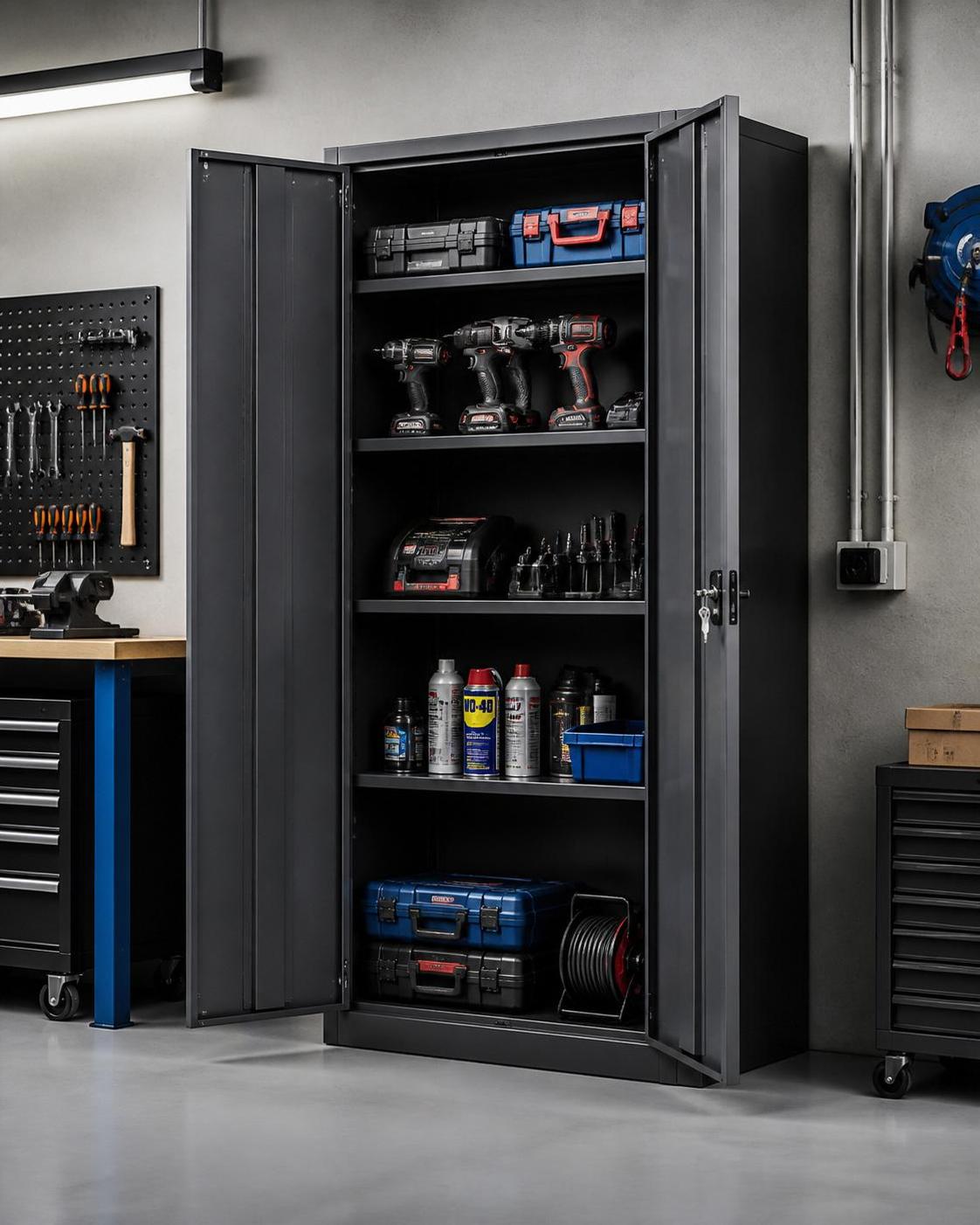 Armoire pour outillage : optimisez le rangement de vos outils dès maintenant 2 découvrez nos armoires pour outillage pratiques et robustes, idéales pour organiser et optimiser le rangement de vos outils facilement et efficacement.