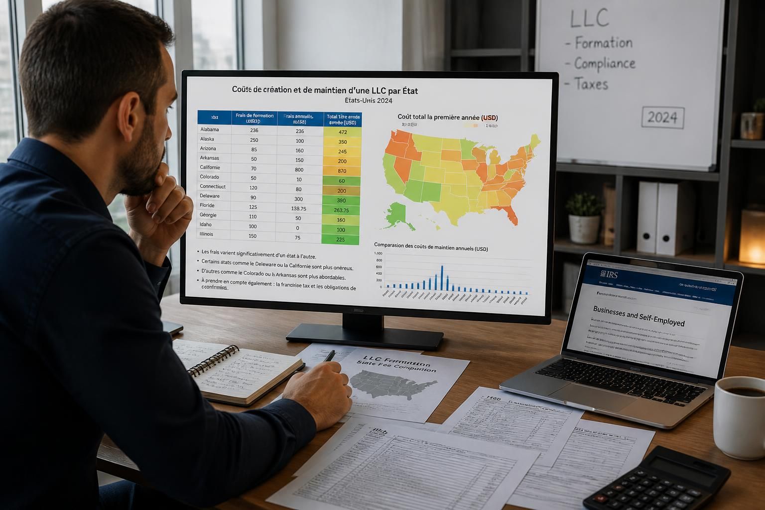 Combien coûte une LLC : le budget réel par État 2 découvrez le coût réel de création d'une llc aux états-unis, avec une analyse détaillée des frais par état pour mieux planifier votre budget.